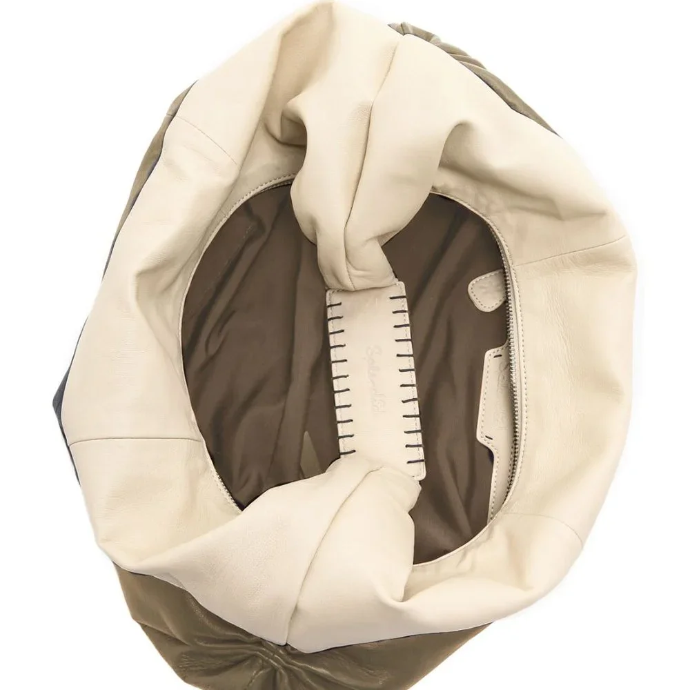 Anthropologie soft leather sling oversize hobo bag